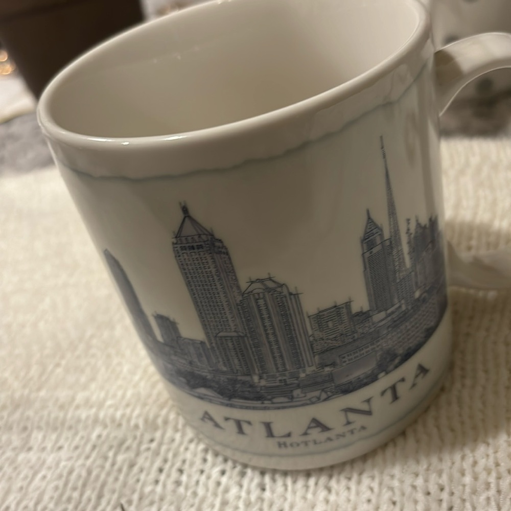 Starbucks Original‎ "Atlanta" Blue Architect Mug 2007 18oz Hotlanta